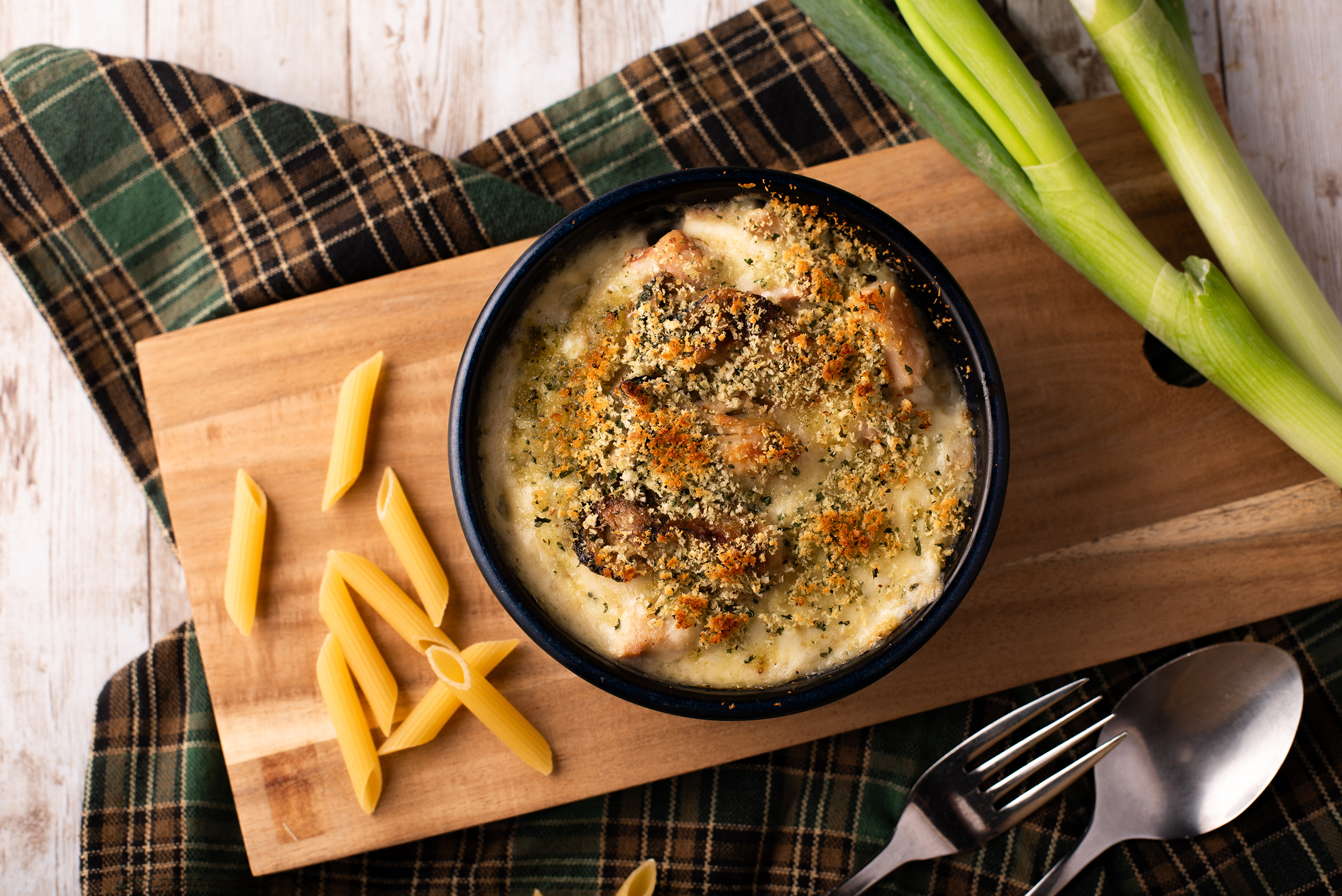 「北神ねぎ」を使ったペンネグラタンが再登場！